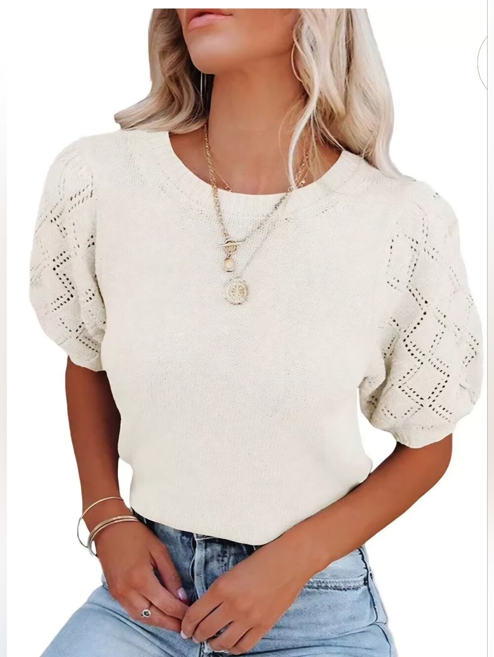 Lightweight Short Sleeve Sweater
